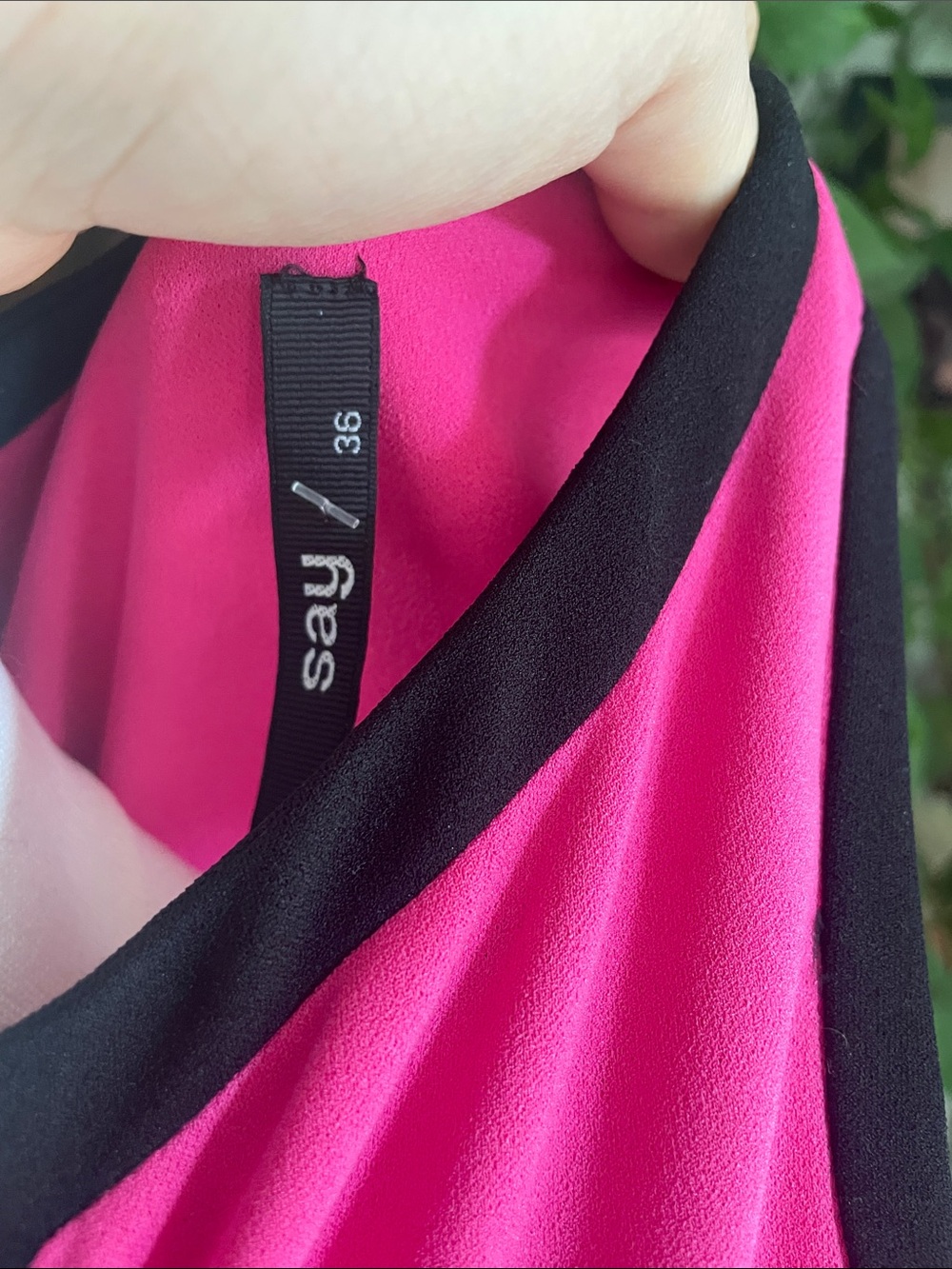 Say Hot Pink and Black Sheath Dress Size 36 or 4 Legally Blonde Style Jackie O - Picture 5 of 8
